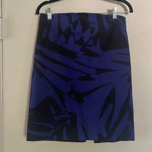 Blue and black Express brand pencil skirt